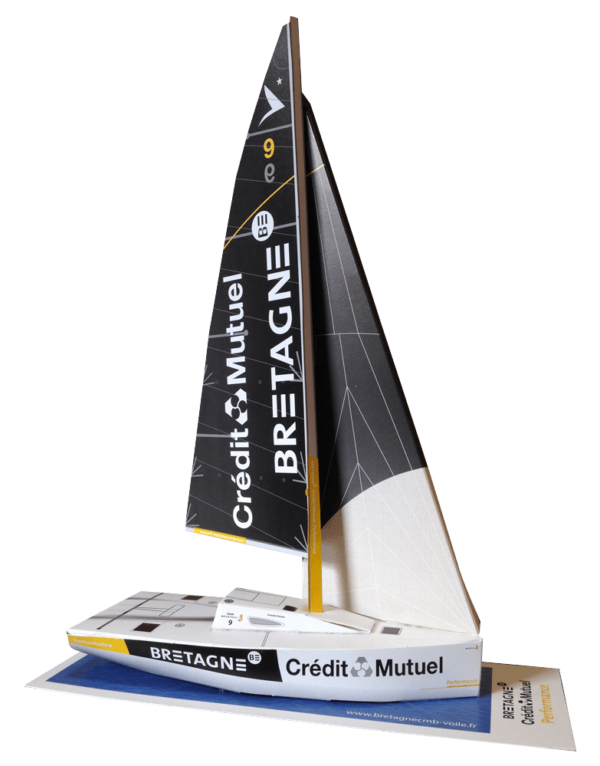 Maquette du Figaro Bénéteau Bretagne Crédit Mutuel